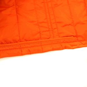 ラルフローレン RALPH LAUREN コーデュロイ襟 エンブレム パディングジャケット 中綿ジャケット 7f オレンジ /DF ■OS レディース