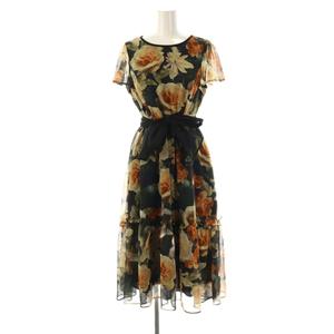 エムズグレイシー M'S GRACY 25年製 フラワープリントシフォン