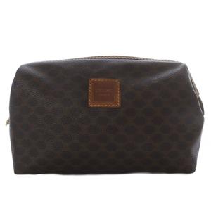 セリーヌ CELINE クラッチバッグ セカンドバッグ マカダム柄 PVC ブラウン /YO18 ■OH レディース