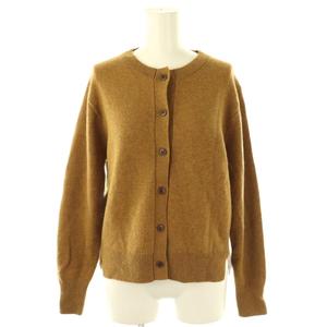 ヒューマンウーマン HUMAN WOMAN カーディガン ニット クルーネック M 茶 ブラウン /AT ■OS レディース
