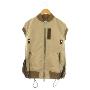 サカイ sacai 22SS Nylon Twill Mix Vest MA-1 ベスト ジップアップ 1
