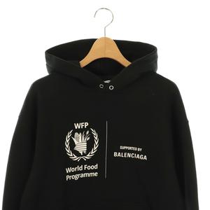 BALENCIAGA ブラック パーカー WFPサポート balenciaga ブラックパーカー BALENCIAGA ブラック パーカー WFP