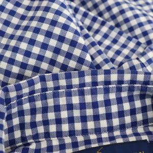 ラルフローレン RALPH LAUREN ギンガムチェック 長袖シャツ ボタンダウン L G ブルー ホワイト /ES ■OS メンズ