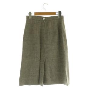 ラルフローレン RALPH LAUREN コットンリネンヘリンボーンスカート ロング タイト ヴィンテージ 9 グレージュ /MY ■OS ■SH レディース