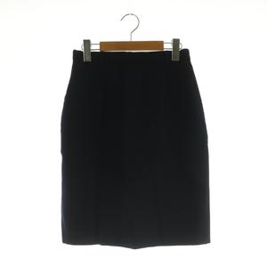 ラルフローレン RALPH LAUREN ウールタイトスカート 膝丈 9 ネイビー /MY ■OS ■SH レディース