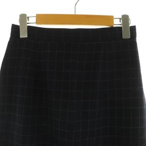 ラルフローレン RALPH LAUREN ウール格子チェックスカート 膝丈 タイト ヴィンテージ 11 ネイビー /MY ■OS ■SH レディース