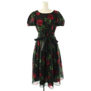 エムズグレイシー M'S GRACY ローズプリントドレス ワンピース ロング