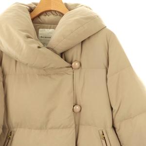 ボンメルスリー BON MERCERIE ダウンジャケット アウター 総裏地 36 ベージュ /CX ■OS レディース