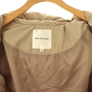 ボンメルスリー BON MERCERIE ダウンジャケット アウター 総裏地 36 ベージュ /CX ■OS レディース