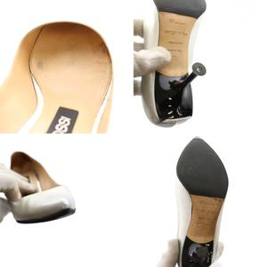 セルジオロッシ Sergio rossi ポインテッドトゥヒールパンプス 35 銀色