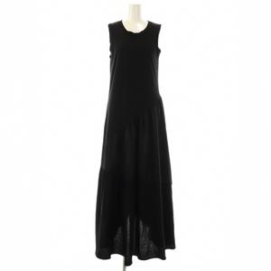 チノ CINOH 24SS CLEFF ティアードドレス ワンピース ロング ノースリーブ 38 ブラック /DO ■OS ■SH レディース