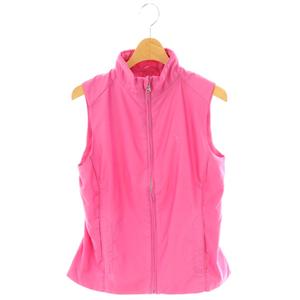 ラルフローレン RALPH LAUREN GOLF ジップアップベスト スタンドカラー S ピンク /AT ■OS レディース