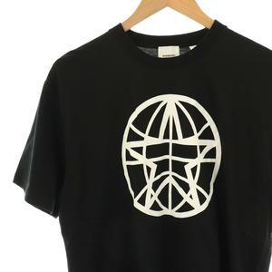 バーバリー BURBERRY 8030916 GLOBE STAR プリント クルーネック Tシャツ カットソー 半袖 コットン S 黒 /NR ■OS メンズ