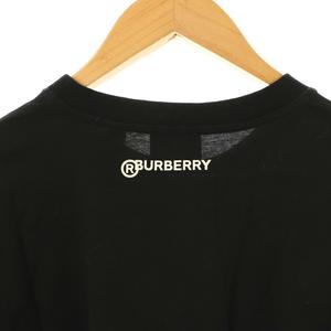 バーバリー BURBERRY 8030916 GLOBE STAR プリント クルーネック Tシャツ カットソー 半袖 コットン S 黒 /NR ■OS メンズ