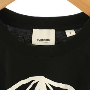 バーバリー BURBERRY 8030916 GLOBE STAR プリント クルーネック Tシャツ カットソー 半袖 コットン S 黒 /NR ■OS メンズ