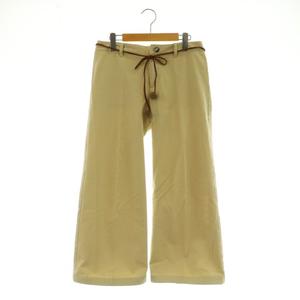 ラルフローレン RALPH LAUREN チノパンツ ワイド フェイクスエードベルト付 9 アイボリー /MY ■OS レディース