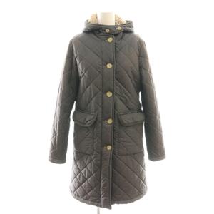 マッキントッシュ MACKINTOSH スコットランド キルティングコート アウター フード 裏ボア 36 グレー /DF ■OS レディース