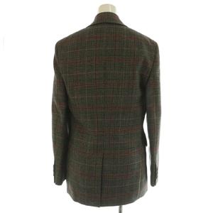 プラダ PRADA 24AW P524OE Single-Breasted Prince Of Wales Checked Jacket チェックジャケット テーラード アウター ウール 36 グレー マルチカラー /NR ■OS レディース