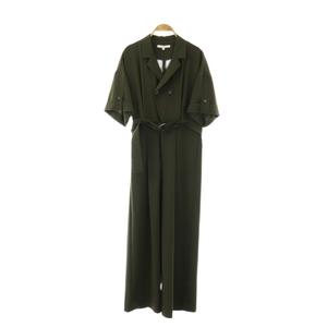 【中古】アンスリード UN3D. バックタックジャンプスーツ オールインワン 36 カーキ /HK ■OS レディース アンスリード UN3D. バックタックジャンプスーツ オールインワン 36