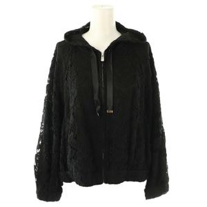 グレースクラス GRACE Class リバーレースブルゾン パーカー 36 ブラック /ES ■OS レディース