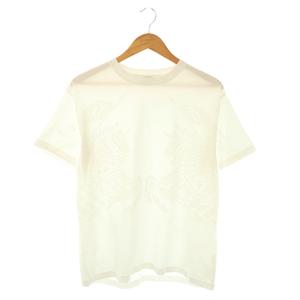 バーバリー BURBERRY コットンプリントTシャツ カットソー S 白 ホワイト /CX ■OS メンズ