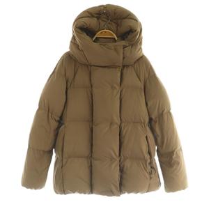トラディショナルウェザーウェア Traditional Weatherwear ダウンジャケット フード ジップアップ ブラウン /MY ■OS レディース