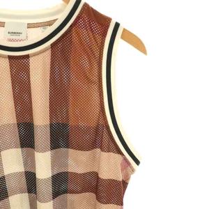 バーバリー BURBERRY チェック ベスト メッシュ タンクトップ M 茶 ベージュ /NR ■OS ■SH メンズ