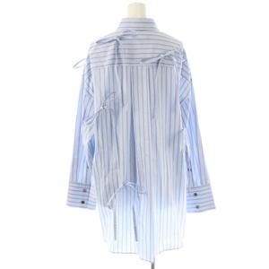 未使用品 エンフォルド ENFOLD 25SS RIBBON SHIRT シャツ ストライプ 