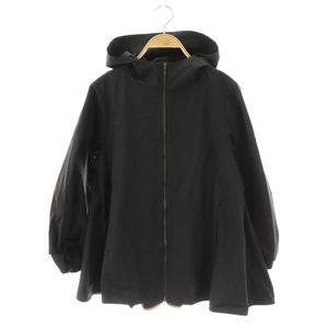 ヨリ yori バックギャザージップアップ撥水パーカー ジャンパー F ネイビー /CX ■OS レディース