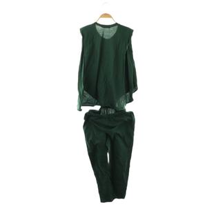 ラブレス LOVELESS セパレート風オールインワン サロペット 36 ダークグリーン /ES ■OS レディース