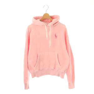 ラルフローレン RALPH LAUREN ピンクポニー 20th ロゴ刺繍フーディ パーカー 長袖 XS ピンク /HK ■OS レディース