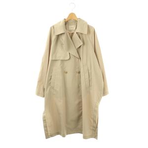 イエナ IENA 24SS PE/ポプリンオーバートレンチコート ロング 36 ベージュ /HK ■OS レディース