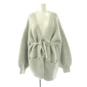 シュープリームララ Supreme.La.La. Supreme LaLa ガラアミトッパーカーディガン ニット M グレー /CX ■OS レディース