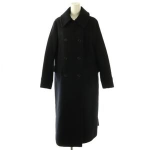 イエナ IENA ラブークル La Boucle ウールロングコート ダブル ブラック /HK ■OS レディース