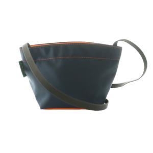 エルベシャプリエ Herve Chapelier ナイロン舟型ショルダーバッグXS 紺 ネイビー オレンジ 1927N /SS ■OS レディース