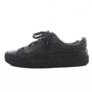 アグ オーストラリア UGG australia スニーカー ローカット レザー US7 ブラック /YO26 レディース