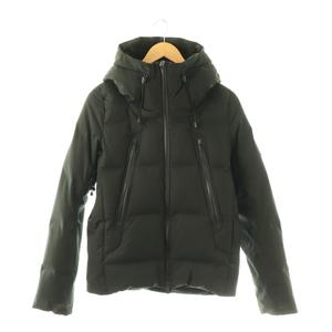 デサント DESCENTE ALLTERRAIN オルテライン 水沢ダウン ジャケット フード ジップアップ S 黒 ブラック DAMMGK30U /KU ■SH メンズ