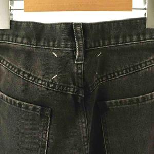メゾンマルジェラ 1 Maison Margiela 1 23AW S51LA0051 S30743 デニムパンツ ダメージ加工 40 ブラック /HK ■OS ■SH レディース