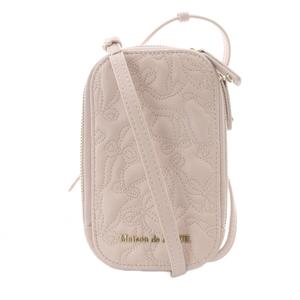 メゾンドフルール Maison de FLEUR リボンキルティングスマホポシェット ショルダーバッグ ピンク /SR ■SH レディース
