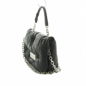 メゾンマルジェラ 11 Maison Margiela 11 Glam Slam チェーンショルダーバッグ ソフトレザー フラップ ナンバータグ 黒 SB3WG0041 /MI ■OS レディース