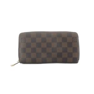ルイヴィトン LOUIS VUITTON ジッピーウォレット 長財布 ラウンドファスナー 小銭入れ 札入れ 茶色 ブラウン ダミエ 市松模様 総柄 N41661 /RI ■OS ■OH レディース