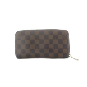 ルイヴィトン LOUIS VUITTON ジッピーウォレット 長財布 ラウンドファスナー 小銭入れ 札入れ 茶色 ブラウン ダミエ 市松模様 総柄 N41661 /RI ■OS ■OH レディース