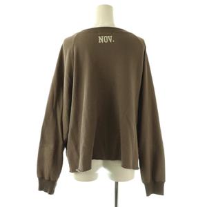 リヴドロワ RIVE DROITE 25AW Yossshiiii企画 ワイドロゴカットソー カットオフ F モカ /DF ■OS レディース