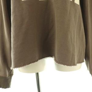 リヴドロワ RIVE DROITE 25AW Yossshiiii企画 ワイドロゴカットソー カットオフ F モカ /DF ■OS レディース