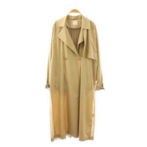 アメリヴィンテージ Ameri VINTAGE シースルーバックプリーツトレンチコート ベージュ /ES ■OS レディース