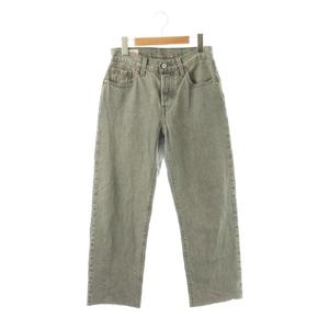 リーバイス Levi's Fresh 501 カットオフデニムパンツ ジーンズ ボタンフライ 24 グレー /HK ■OS レディース