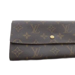 ルイヴィトン LOUIS VUITTON モノグラム ポシェット ポルト モネ クレディ 長財布 茶色 ブラウン M61723 /SR ■OH レディース