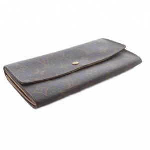 ルイヴィトン LOUIS VUITTON モノグラム ポシェット ポルト モネ クレディ 長財布 茶色 ブラウン M61723 /SR ■OH レディース