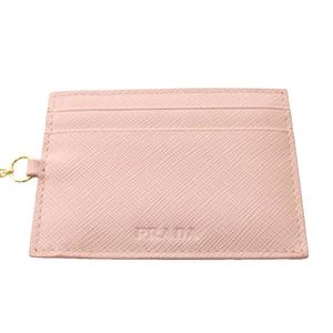 プラダ PRADA サフィアーノ パスケース付き 長財布 レザー ロゴ ピンク 1MH132 /SR ■OH レディース