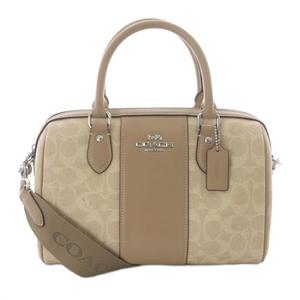 コーチ COACH シグネチャー 2way ボストンバッグ ショルダーバッグ ベージュ CW376 /SR レディース